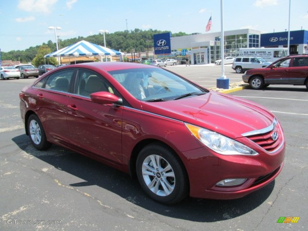 2013 Sonata GLS - Sparkling Ruby / Camel photo #1