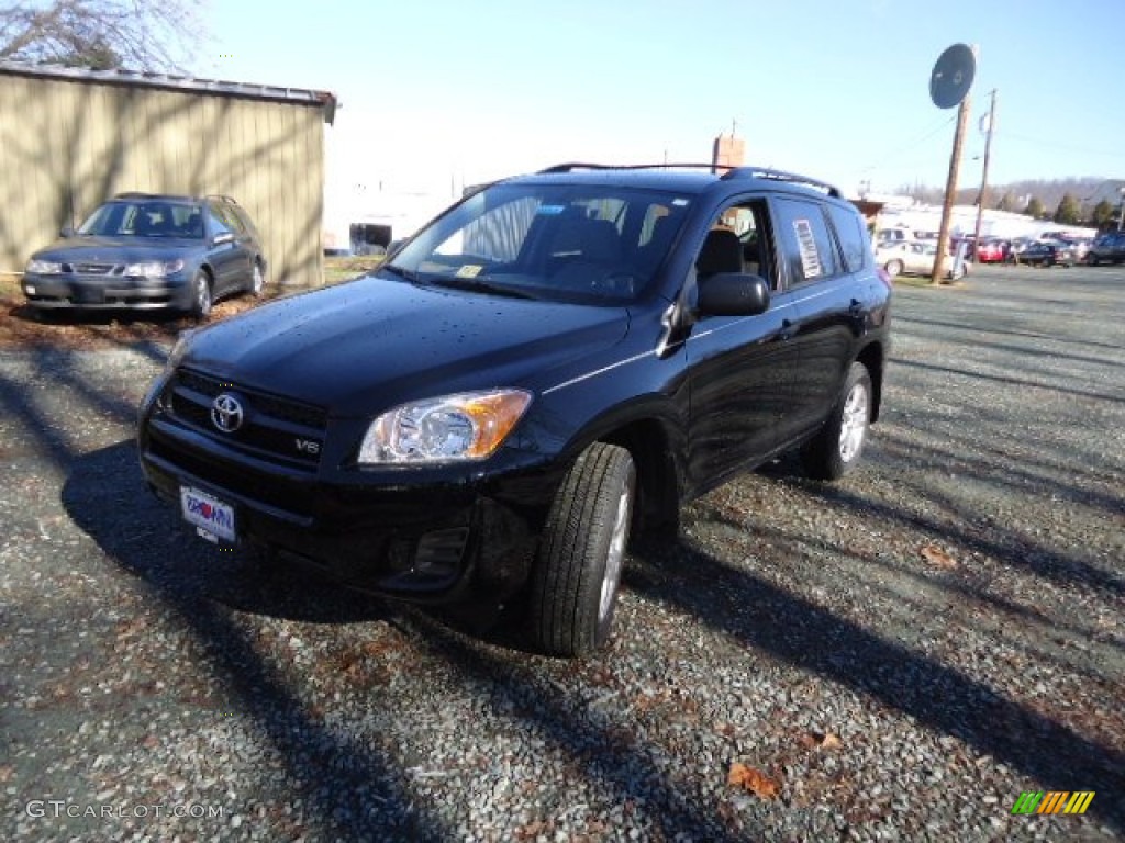 2012 RAV4 I4 4WD - Black / Sand Beige photo #3