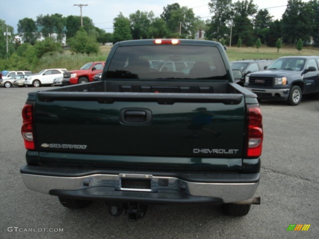 2005 Silverado 1500 Z71 Extended Cab 4x4 - Dark Green Metallic / Dark Charcoal photo #6