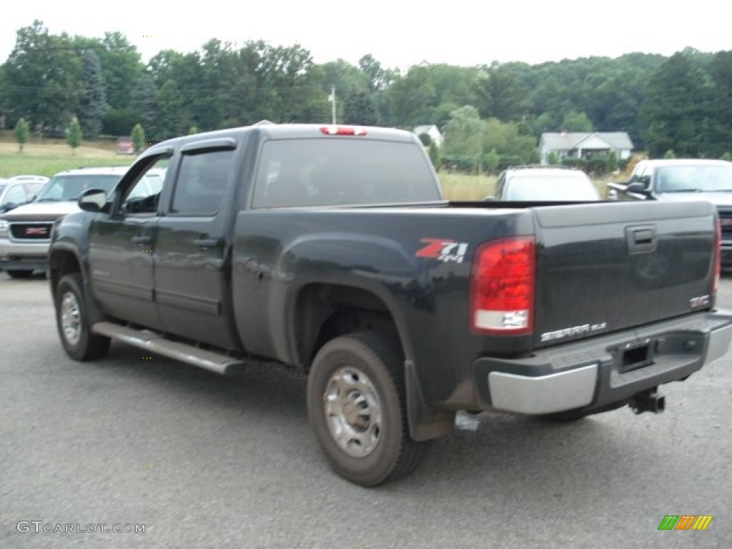 2010 Sierra 2500HD SLE Crew Cab 4x4 - Carbon Black Metallic / Ebony photo #7