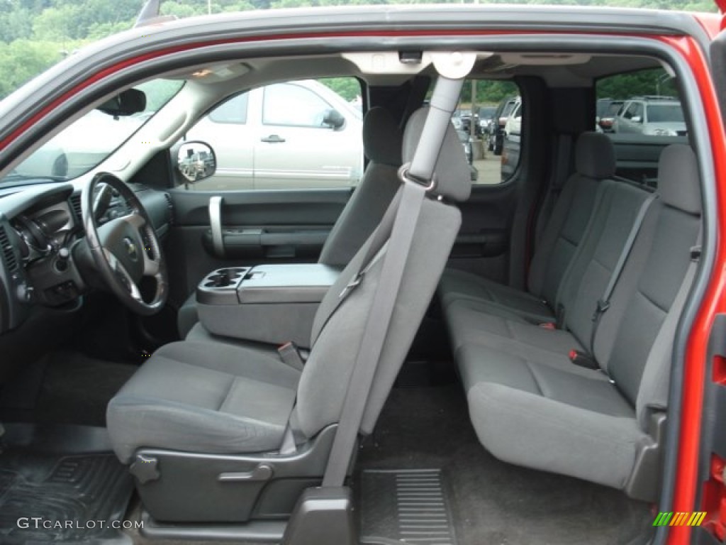 Ebony Interior 2009 Chevrolet Silverado 1500 LT Extended Cab 4x4 Photo #67552524