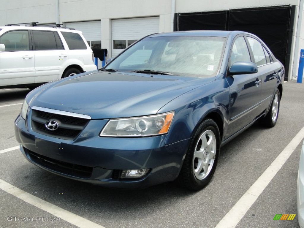 2006 Sonata GLS - Aquamarine Pearl / Beige photo #1