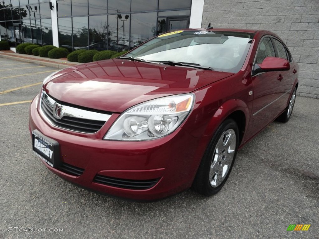 2008 Aura XE - Red Jewel / Tan photo #1
