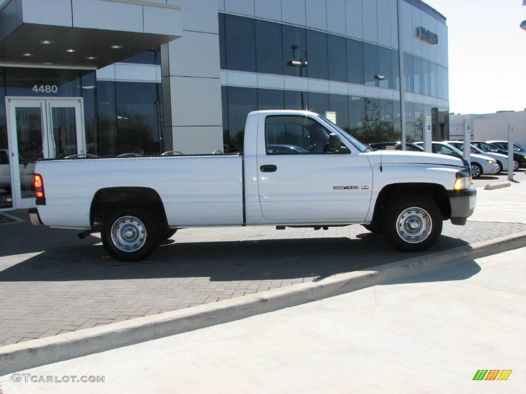 2000 Ram 1500 ST Regular Cab - Bright White / Mist Gray photo #9