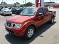2012 Lava Red Nissan Frontier SV Crew Cab 4x4  photo #3
