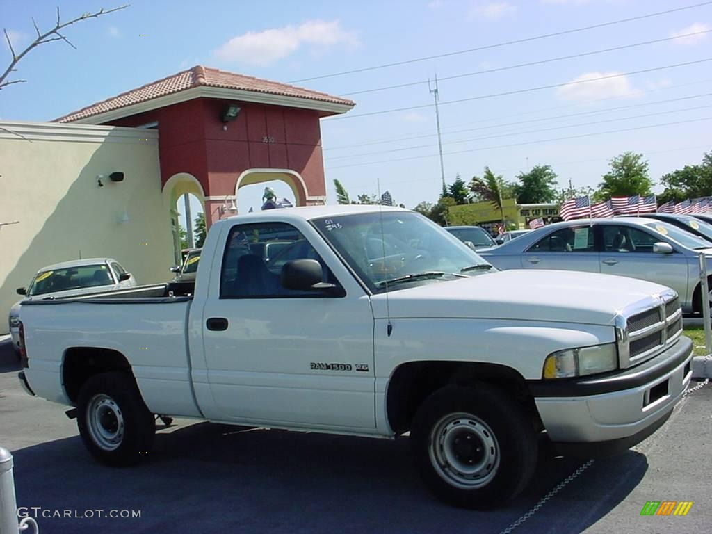 2001 Ram 1500 Regular Cab - Bright White / Agate photo #2