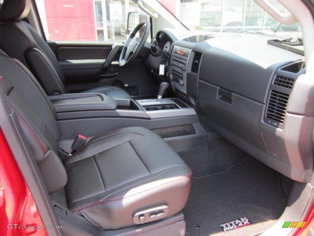 Pro 4X Charcoal Interior 2012 Nissan Titan Pro-4X Crew Cab 4x4 Photo #67558290