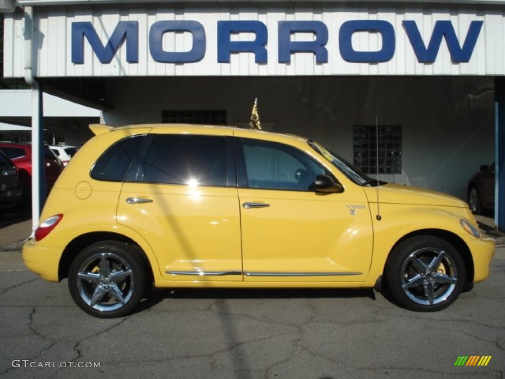 2006 PT Cruiser Touring - Solar Yellow / Pastel Slate Gray photo #1