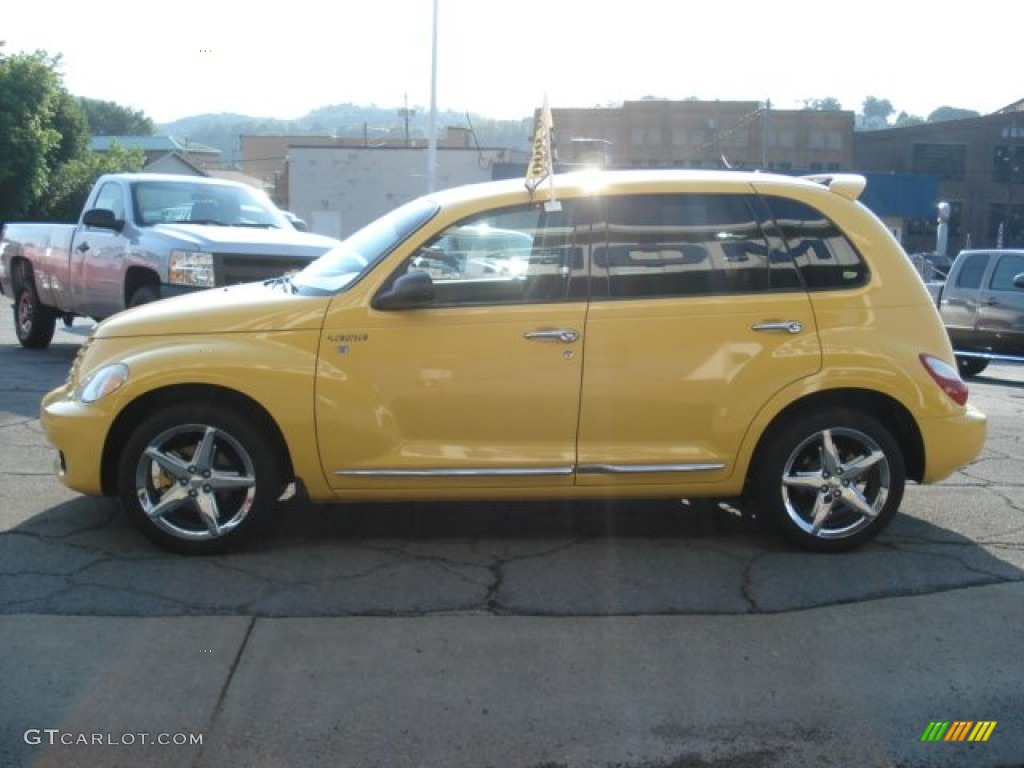 2006 PT Cruiser Touring - Solar Yellow / Pastel Slate Gray photo #5