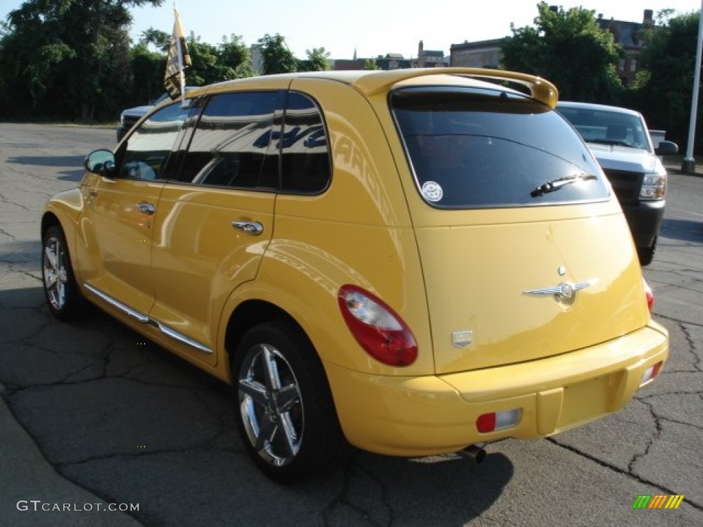 2006 PT Cruiser Touring - Solar Yellow / Pastel Slate Gray photo #6