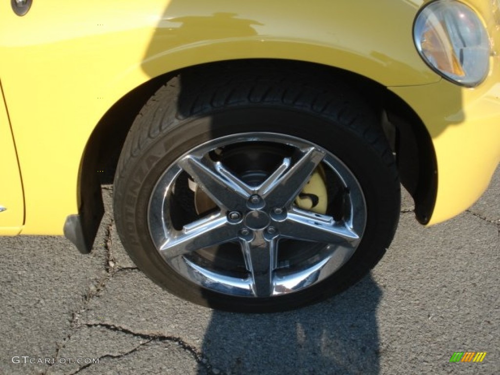 2006 PT Cruiser Touring - Solar Yellow / Pastel Slate Gray photo #10