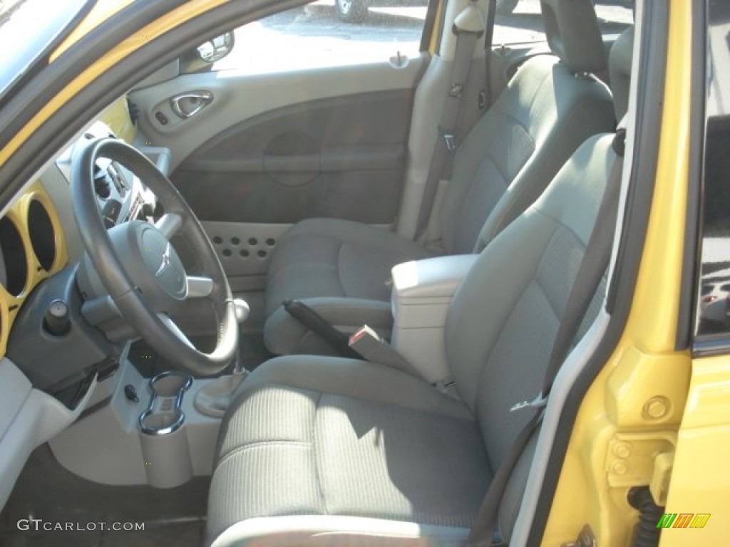 2006 PT Cruiser Touring - Solar Yellow / Pastel Slate Gray photo #14