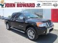 Galaxy Black 2012 Nissan Titan SL Heavy Metal Chrome Edition Crew Cab 4x4