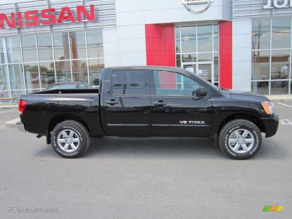 Galaxy Black 2012 Nissan Titan SV Crew Cab 4x4 Exterior Photo #67559715