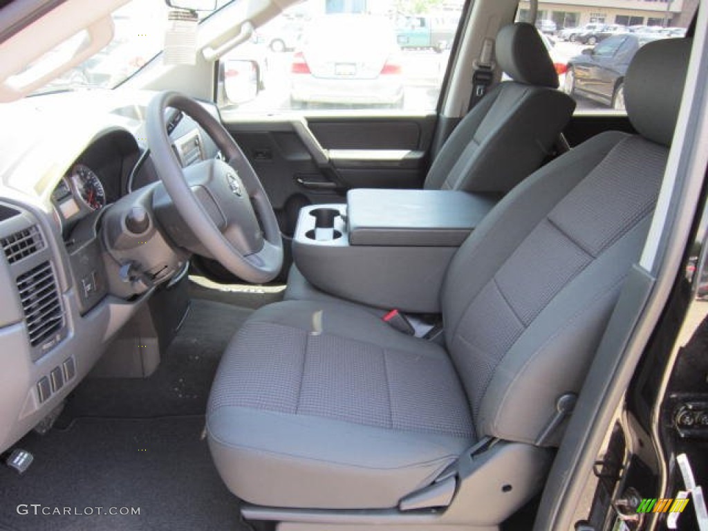 Charcoal Interior 2012 Nissan Titan SV Crew Cab 4x4 Photo #67559766