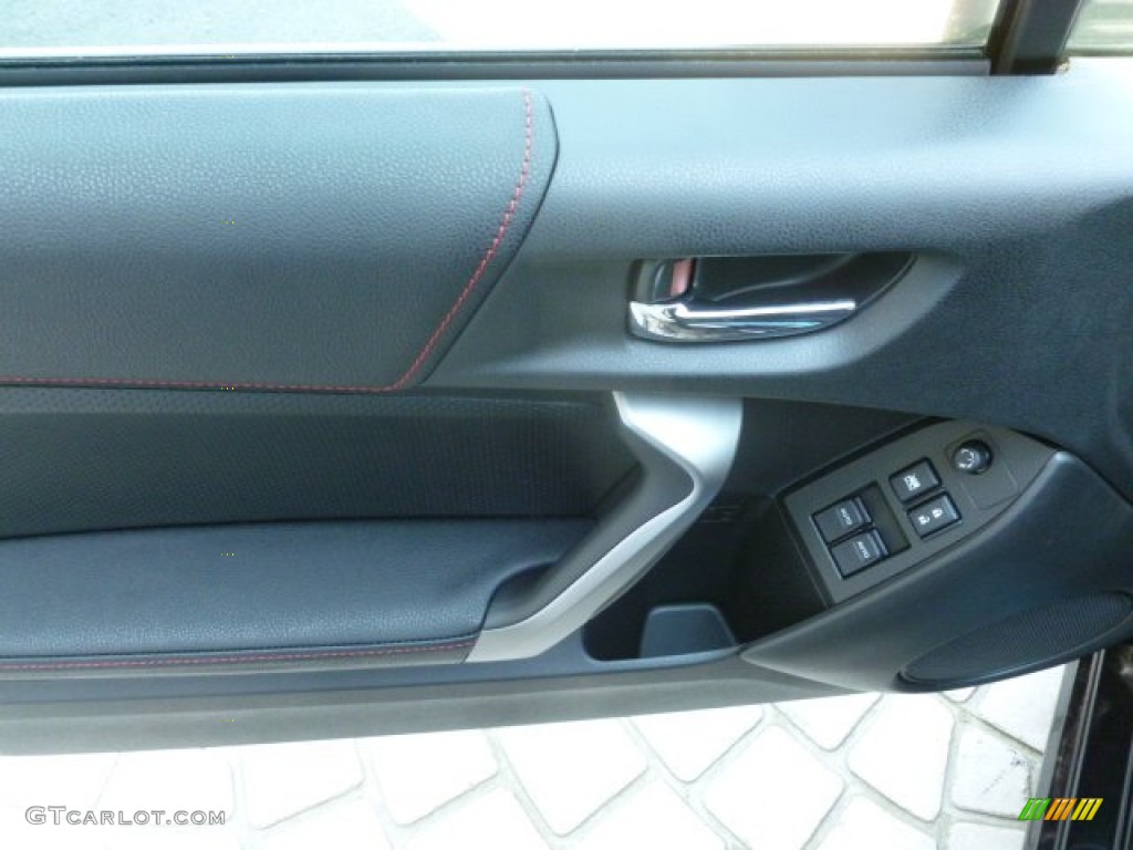 2013 Subaru BRZ Limited Black Leather/Alcantara Door Panel Photo #67560084
