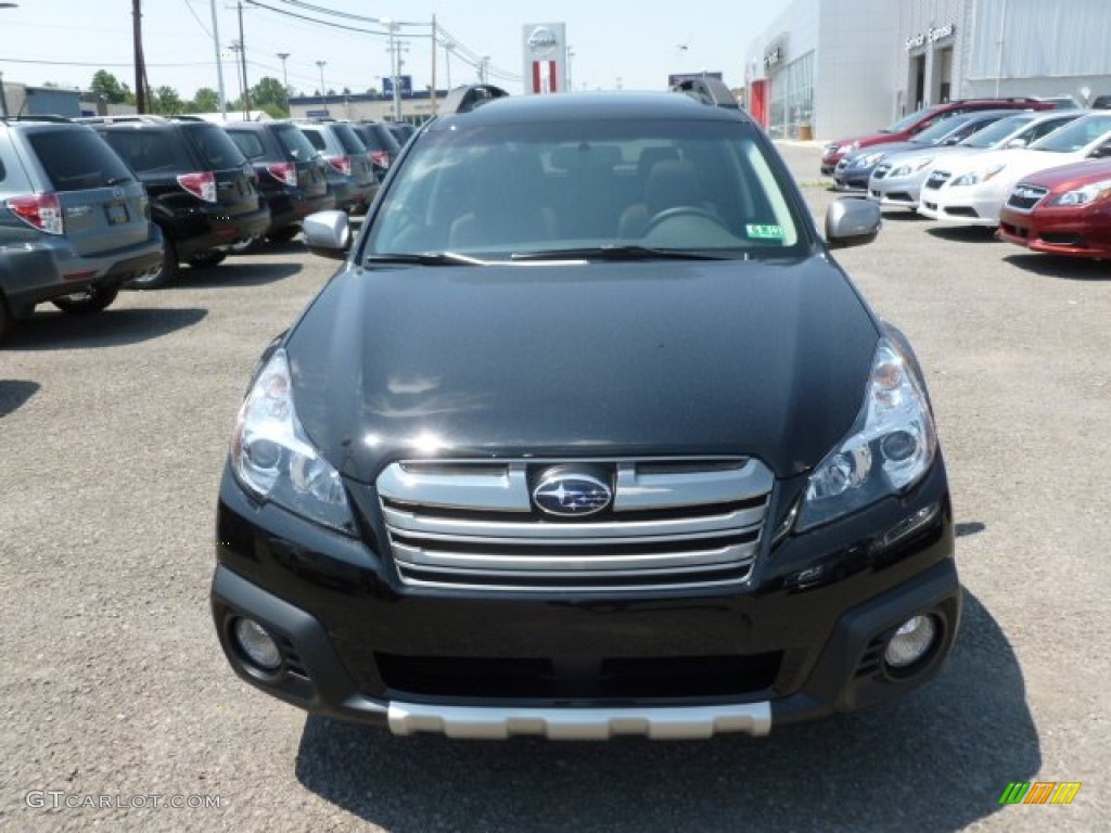 2013 Outback 2.5i Limited - Crystal Black Silica / Warm Ivory Leather photo #2