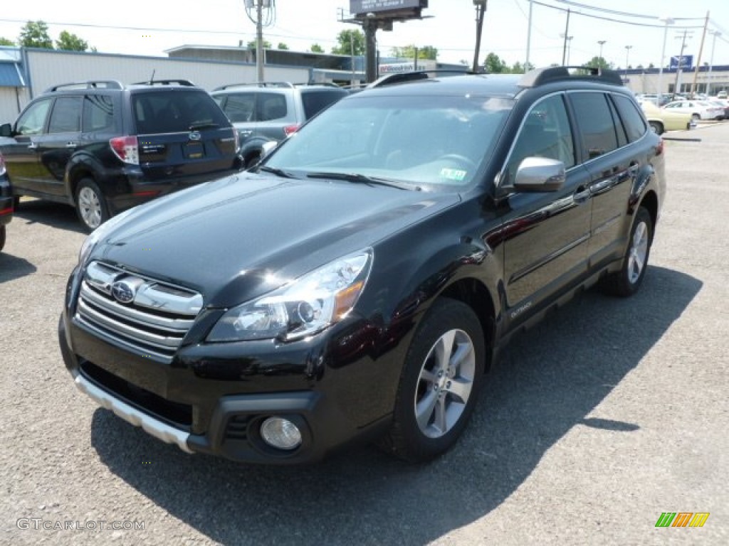 2013 Outback 2.5i Limited - Crystal Black Silica / Warm Ivory Leather photo #3