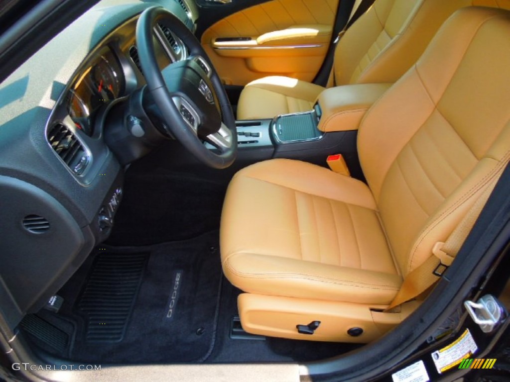 Tan/Black Interior 2012 Dodge Charger R/T Plus Photo #67561800