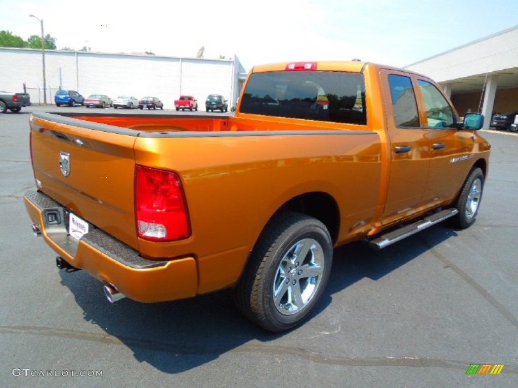 2012 Ram 1500 Express Quad Cab - Tequila Sunrise Pearl / Dark Slate Gray/Medium Graystone photo #6