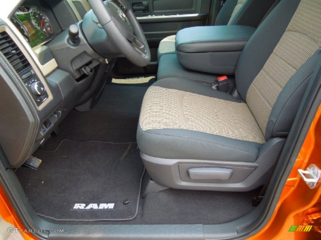 2012 Ram 1500 Express Quad Cab - Tequila Sunrise Pearl / Dark Slate Gray/Medium Graystone photo #8