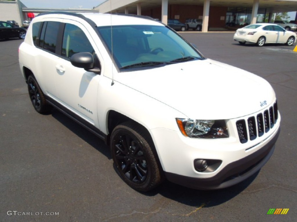 Bright White 2012 Jeep Compass Latitude 4x4 Exterior Photo #67562016