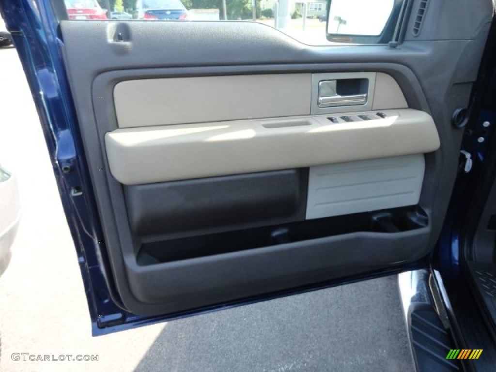 2010 F150 XLT SuperCrew 4x4 - Dark Blue Pearl Metallic / Tan photo #5