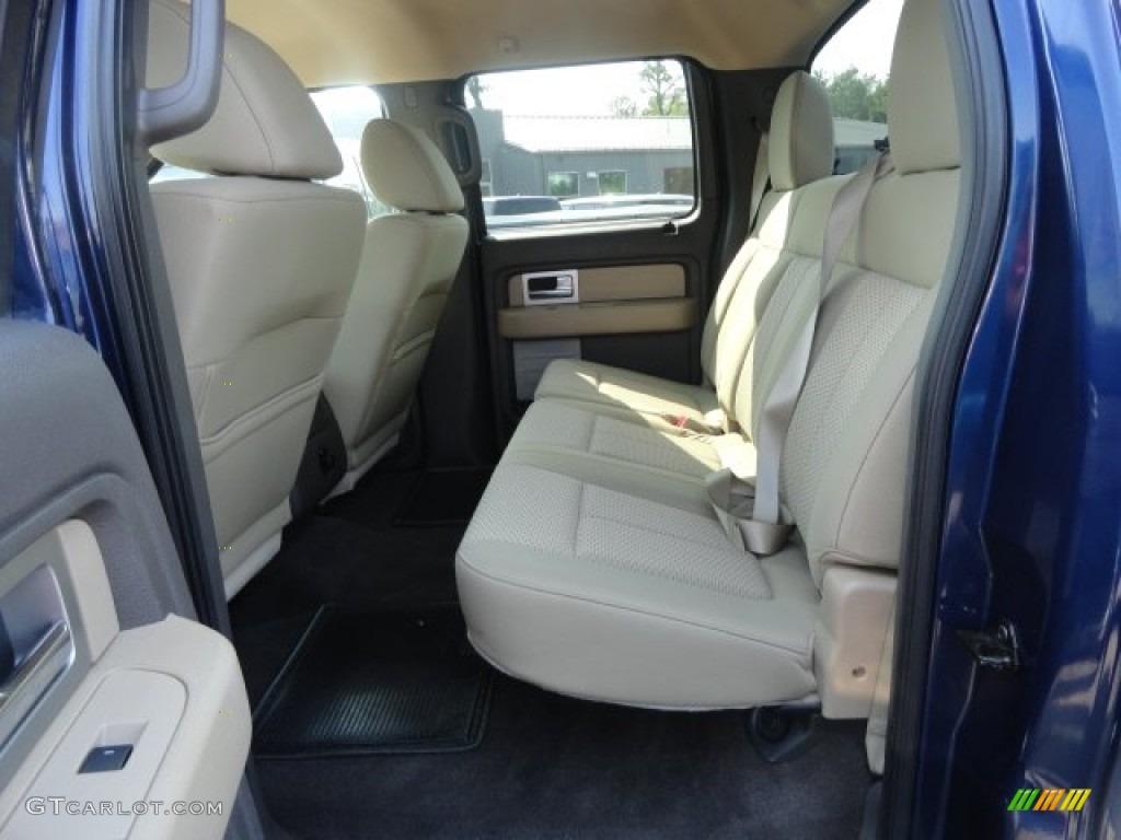 2010 F150 XLT SuperCrew 4x4 - Dark Blue Pearl Metallic / Tan photo #9