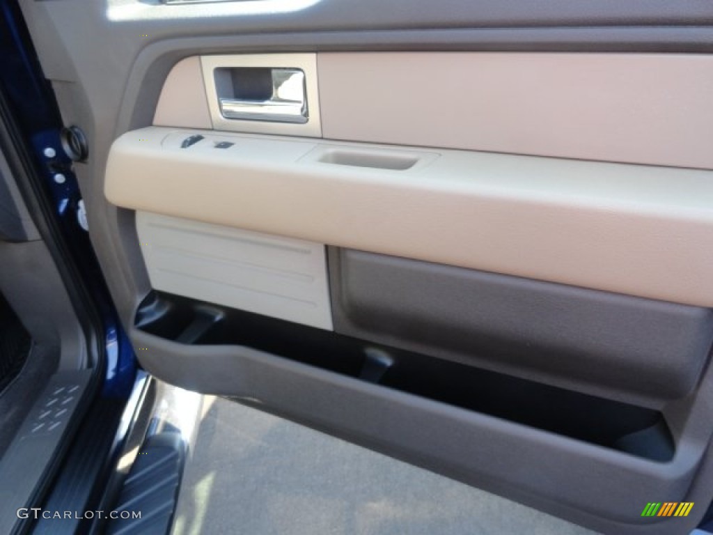 2010 F150 XLT SuperCrew 4x4 - Dark Blue Pearl Metallic / Tan photo #12