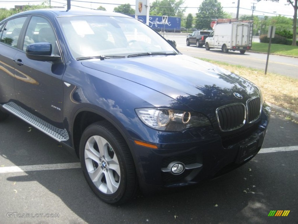 2010 X6 xDrive35i - Monaco Blue Metallic / Sand Beige photo #5