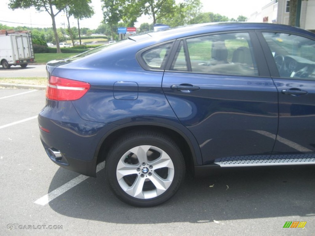 2010 X6 xDrive35i - Monaco Blue Metallic / Sand Beige photo #9