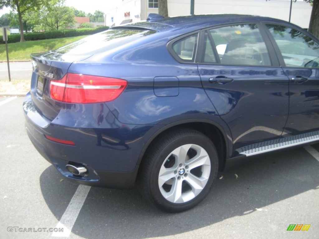 2010 X6 xDrive35i - Monaco Blue Metallic / Sand Beige photo #10
