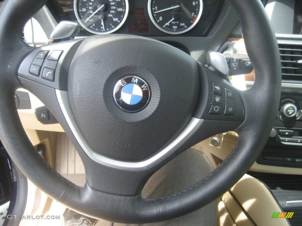 2010 X6 xDrive35i - Monaco Blue Metallic / Sand Beige photo #20