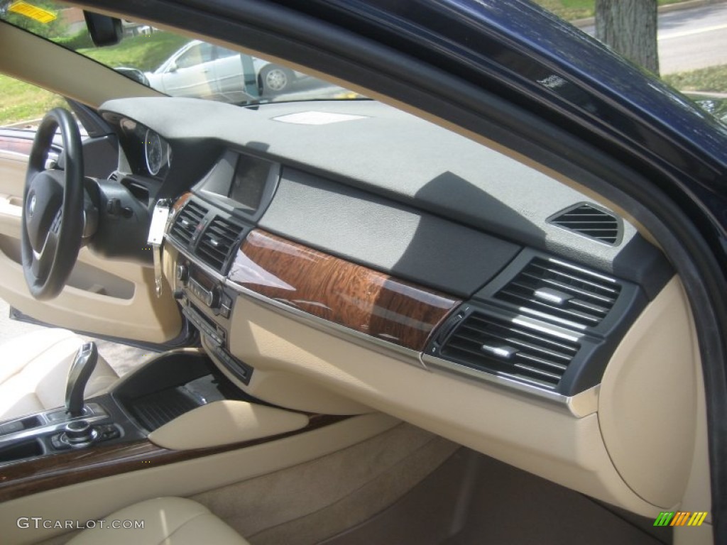 2010 X6 xDrive35i - Monaco Blue Metallic / Sand Beige photo #31