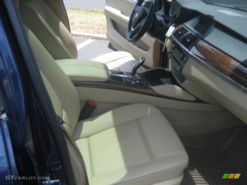 2010 X6 xDrive35i - Monaco Blue Metallic / Sand Beige photo #34