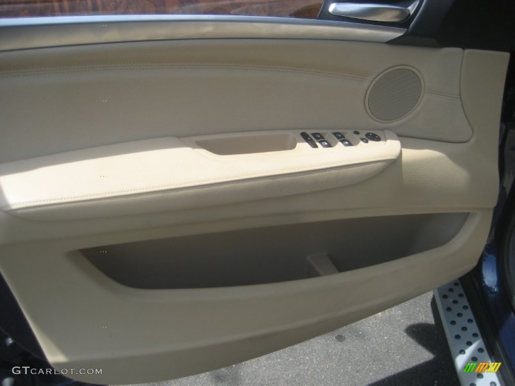 2010 X6 xDrive35i - Monaco Blue Metallic / Sand Beige photo #42