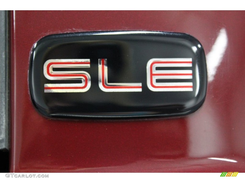2003 Sierra 2500HD SLE Extended Cab 4x4 - Dark Toreador Red Metallic / Dark Pewter photo #17