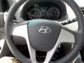 Gray 2013 Hyundai Accent GLS 4 Door Steering Wheel