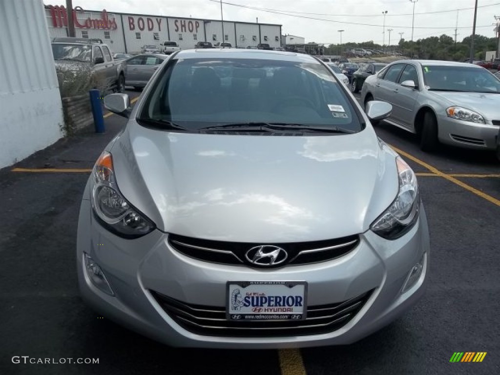 2013 Elantra GLS - Shimmering Air Silver / Gray photo #1