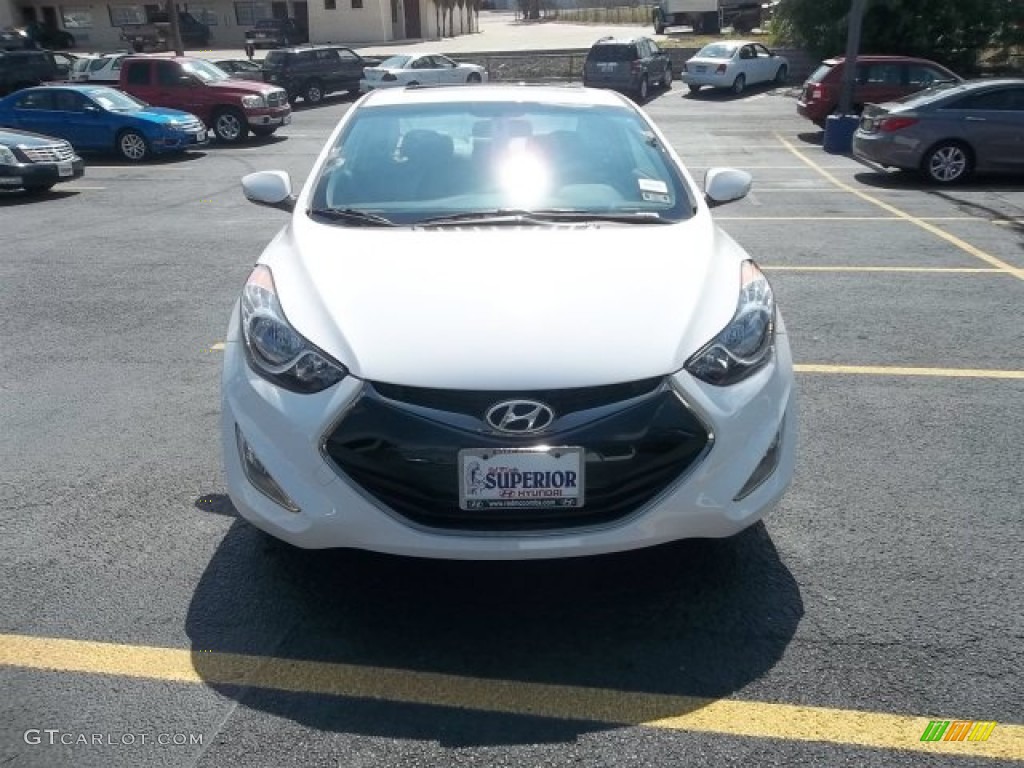 2013 Elantra Coupe SE - Monaco White / Gray photo #1