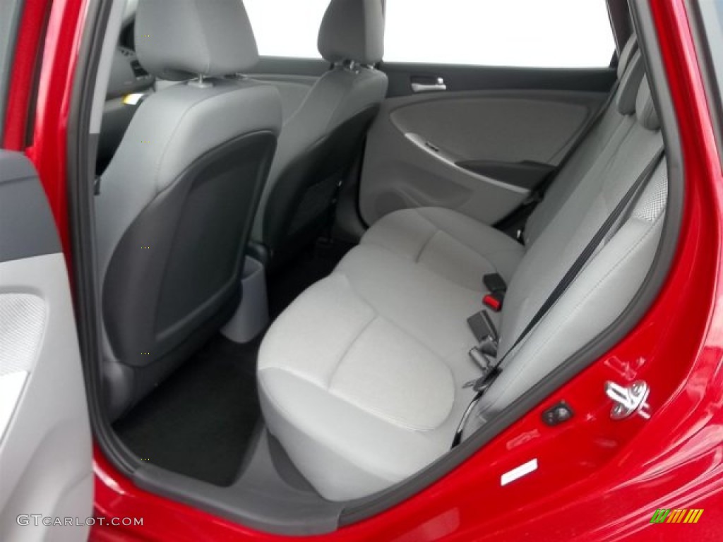 Gray Interior 2013 Hyundai Accent GS 5 Door Photo #67567045