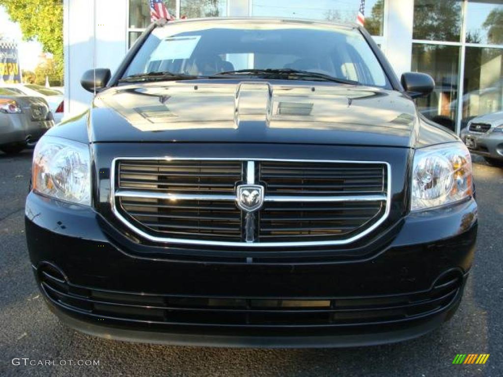 2007 Caliber SXT - Black / Pastel Pebble Beige photo #2