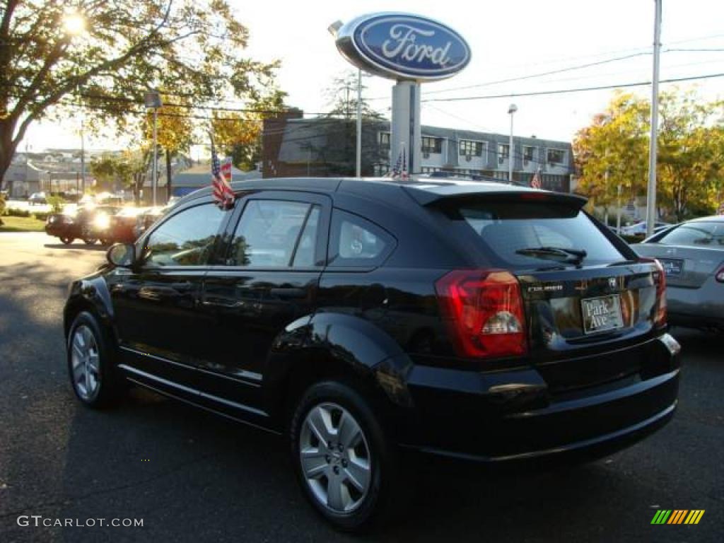 2007 Caliber SXT - Black / Pastel Pebble Beige photo #4