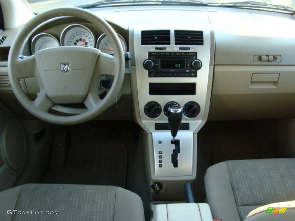2007 Caliber SXT - Black / Pastel Pebble Beige photo #9