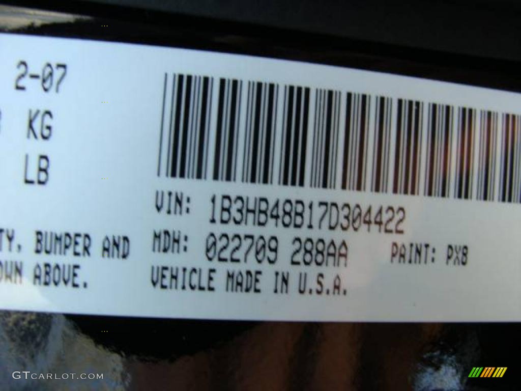 2007 Caliber SXT - Black / Pastel Pebble Beige photo #22