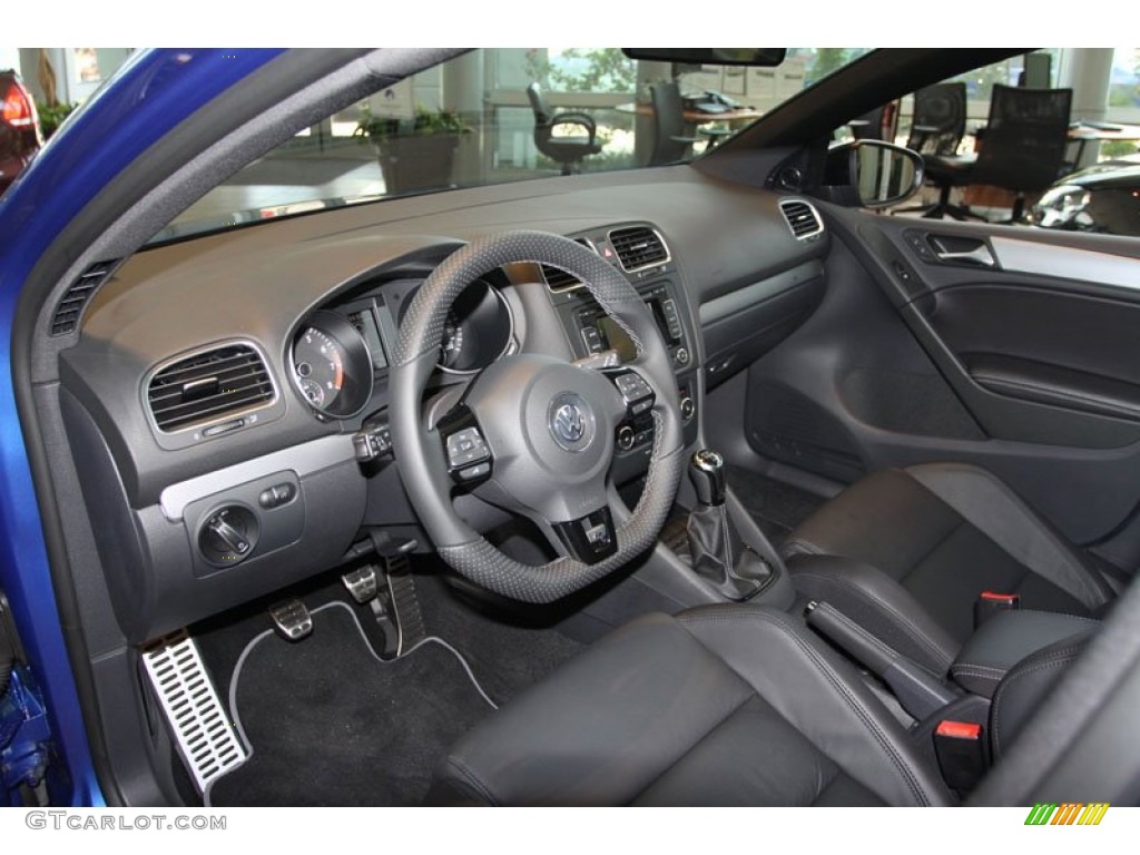 R Titan Black Leather Interior 2012 Volkswagen Golf R 4 Door 4Motion Photo #67569580