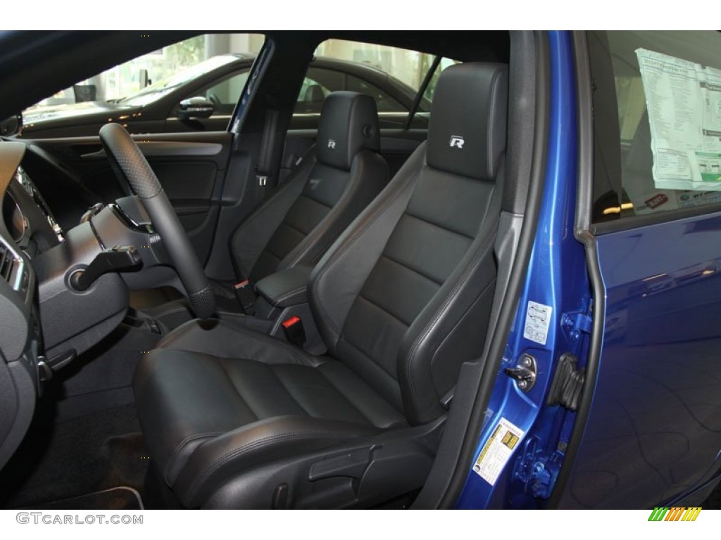 R Titan Black Leather Interior 2012 Volkswagen Golf R 4 Door 4Motion Photo #67569598