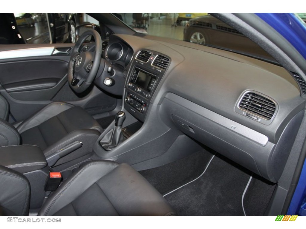 2012 Volkswagen Golf R 4 Door 4Motion R Titan Black Leather Dashboard Photo #67569676