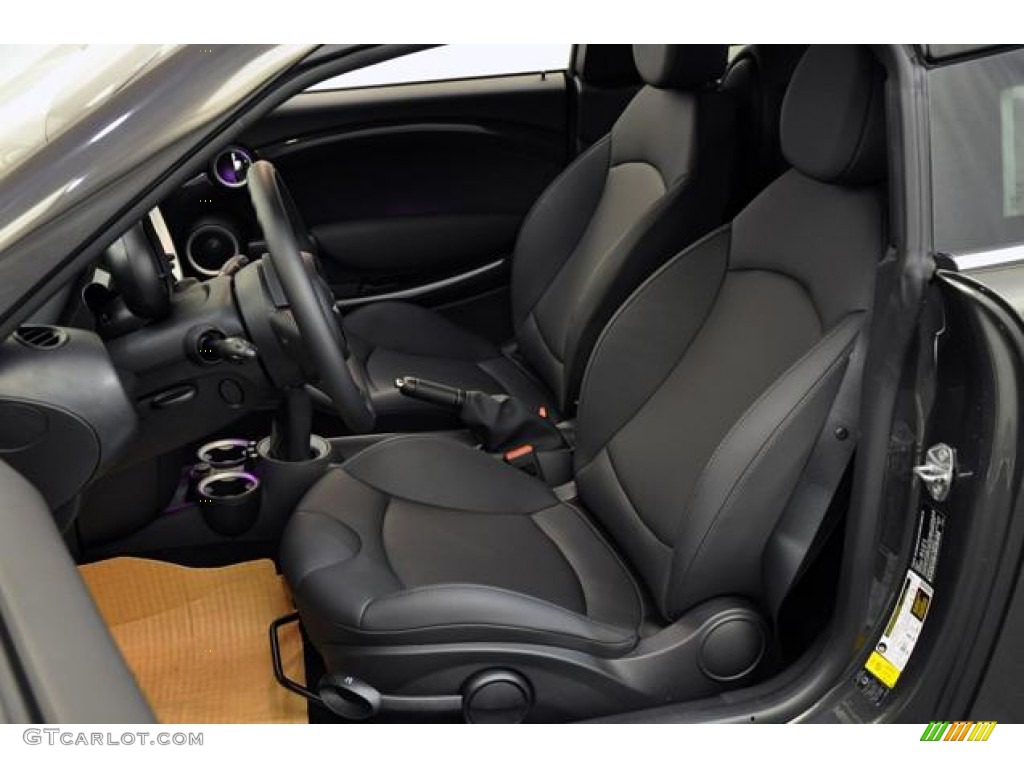 Carbon Black Interior 2012 Mini Cooper S Coupe Photo #67569880