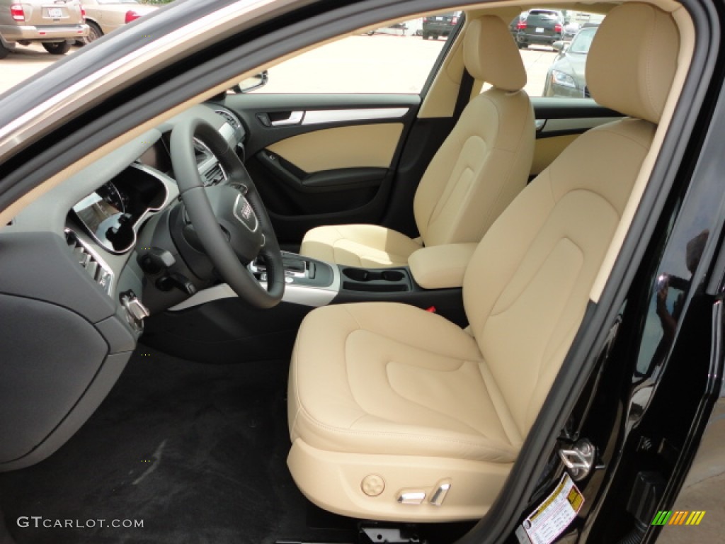 2013 A4 2.0T Sedan - Brilliant Black / Velvet Beige/Black photo #6